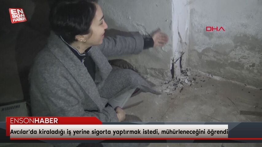 Avcılar’da kiraladığı iş yerine sigorta yaptırmak istedi, kolonlardaki hasar ortaya çıktı