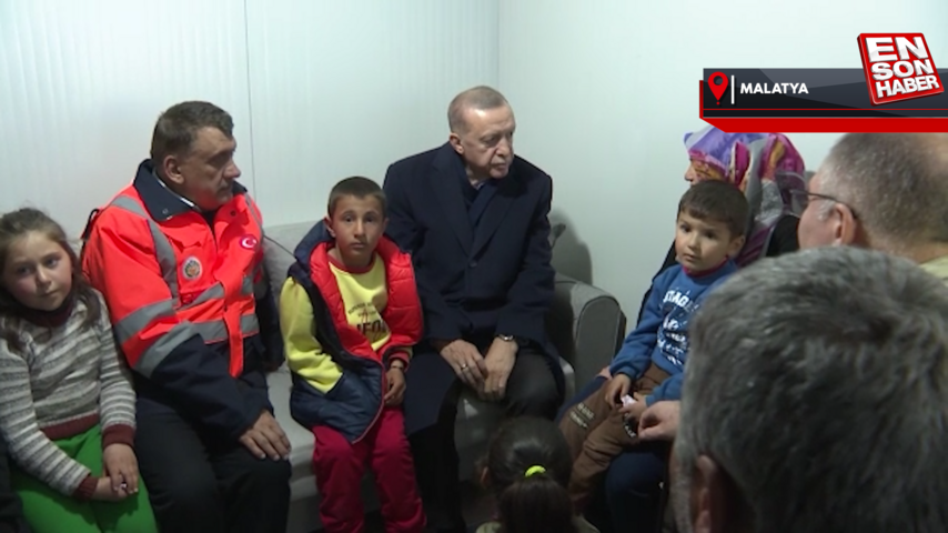 Cumhurbaşkanı Erdoğan, Malatya’daki konteyner kenti ziyaret etti
