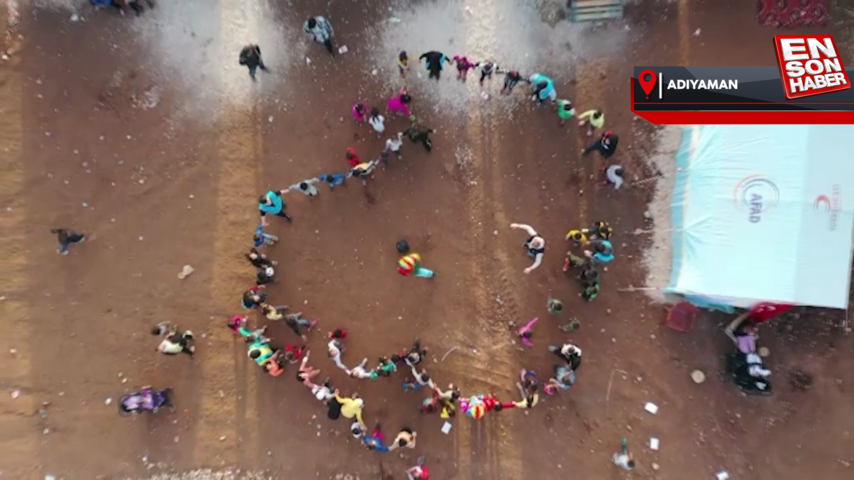 Depremin vurduğu Adıyaman’daki çocuklar, bölgeye gelen gönüllüler ile etkinlikler yapıyor