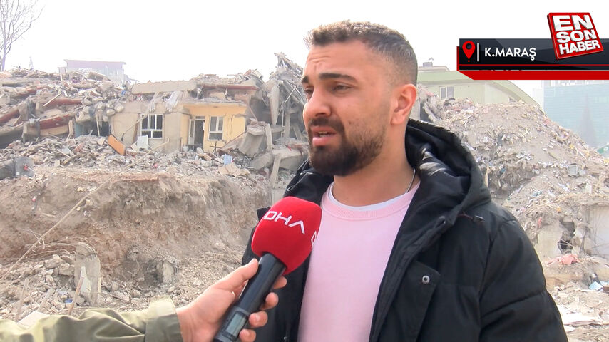 Kahramanmaraş’ta enkaz altında kalan anne ve ablası için bekliyor