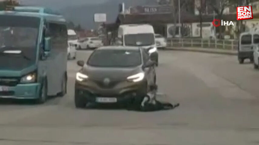 Karabük’te karşıdan karşıya geçen çocuk, aracın altında kalmaktan son anda kurtuldu