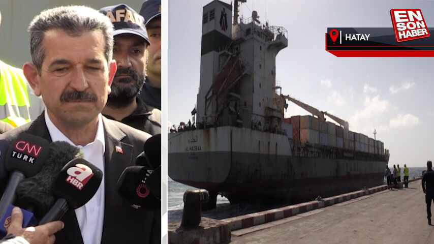 Katar’ın gönderdiği yaşam konteynerleri İskenderun Limanı’na ulaştı