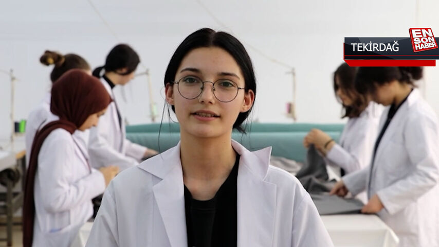 Liseliler depremzedeler için battaniye ve kışlık kıyafet üretiyor