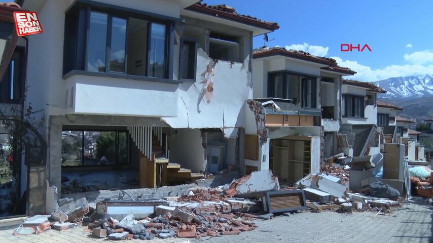 Malatya’da milyonluk villaların son hali