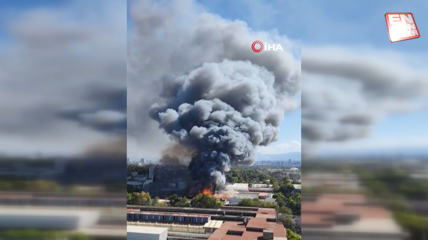 Meksika’da sanayi bölgesinde yangın