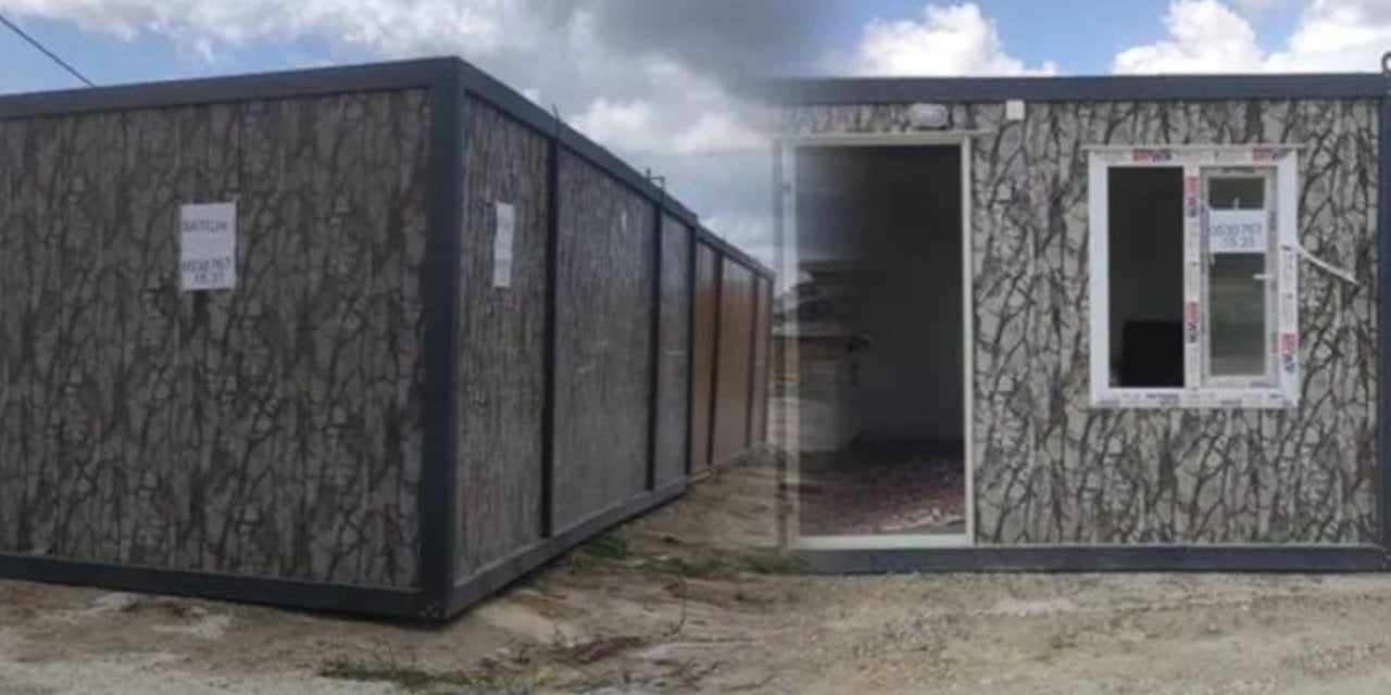 Vatandaş isyan etti… Deprem bölgesinde 95 bin liraya satılık konteyner