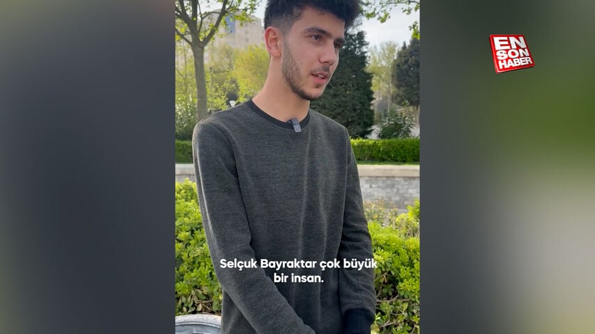 Azerbaycanlı gençlerin Türkiye ve Selçuk Bayraktar sevgisi