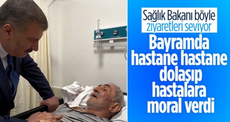 Bakan Koca’dan hastalara bayram ziyareti