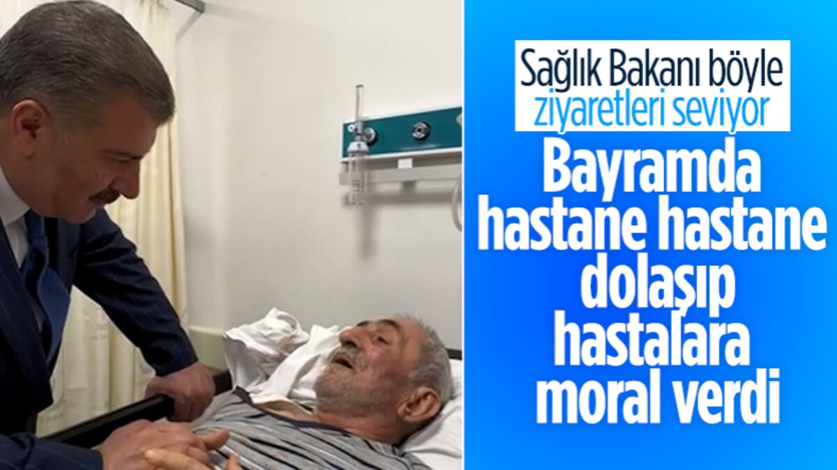 Bakan Koca’dan hastalara bayram ziyareti