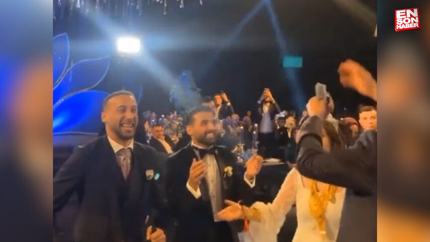 Cenk Tosun, Umut Meraş’ın düğününde davul çalıp oynadı