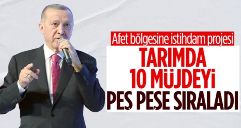 Cumhurbaşkanı Erdoğan’dan deprem bölgesindeki çiftçilere 10 yeni müjde