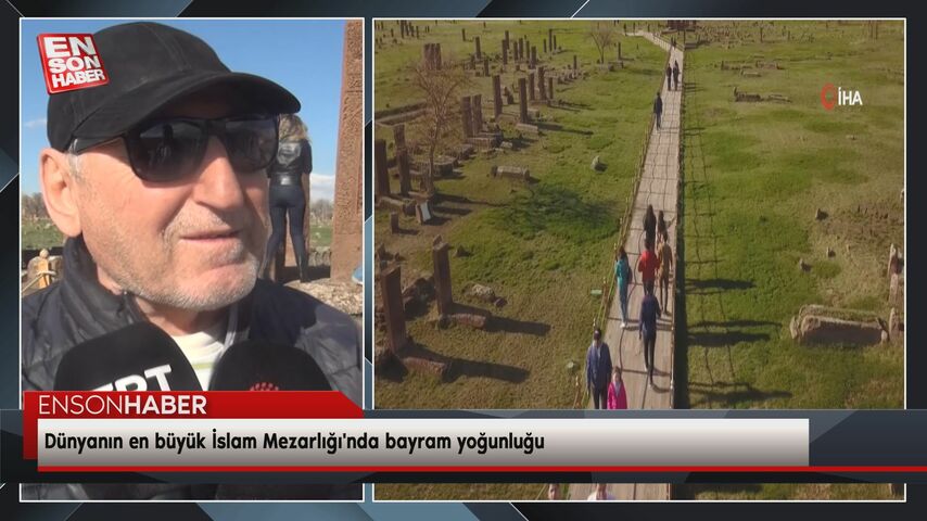 Dünyanın en büyük İslam Mezarlığı’nda bayram yoğunluğu