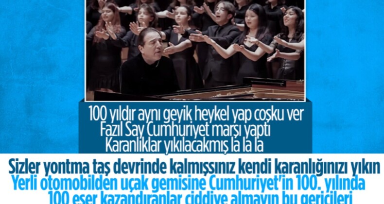 Fazıl Say, Cumhuriyet’in 100. yılı için marş besteledi