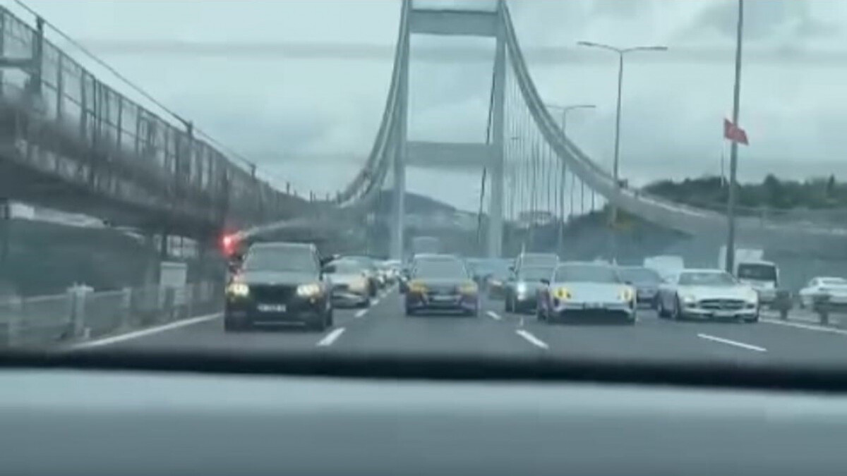 FSM Köprüsü’nde düğün konvoyu tepki topladı