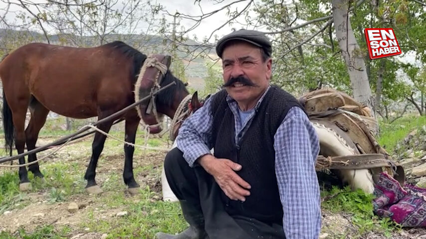 Kahramanmaraş’ta ata koştuğu sabanla tarlaları sürdü, 2 oğlunu doktor olarak okuttu