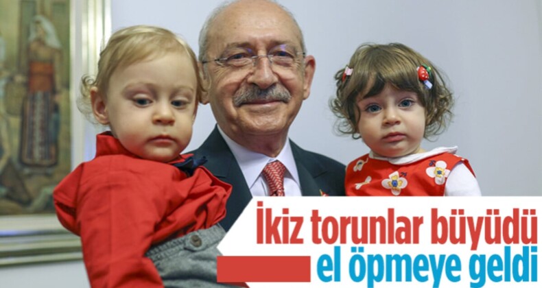 Kemal Kılıçdaroğlu’na torunları sürpriz yaptı