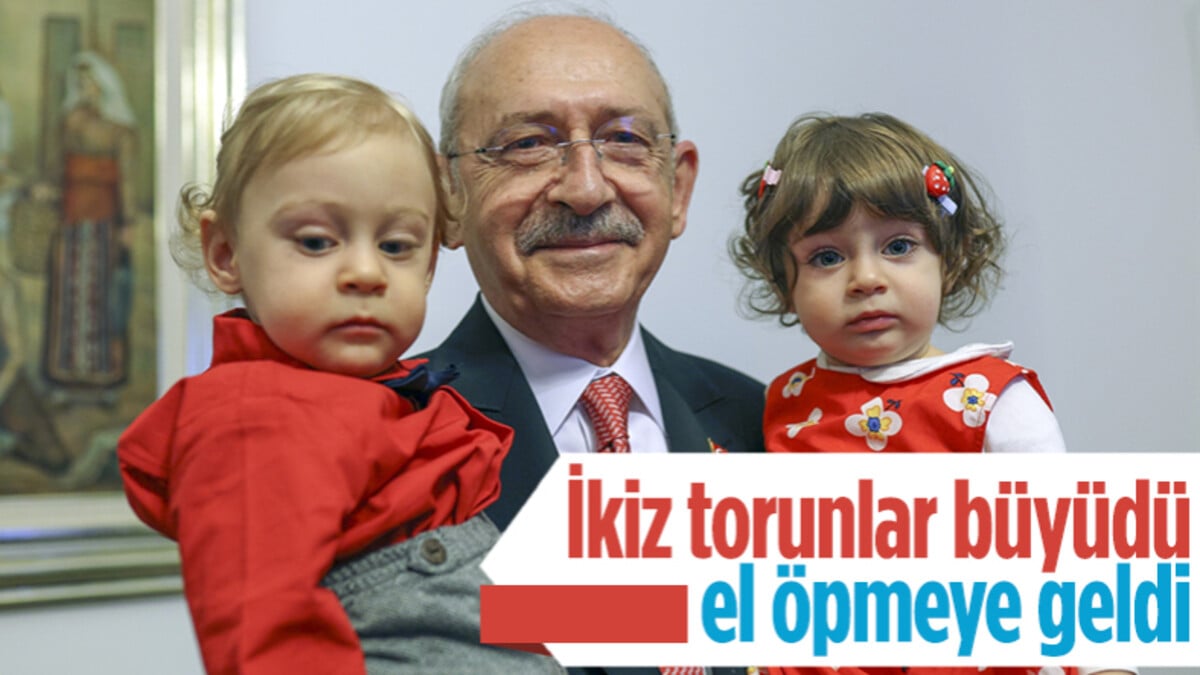 Kemal Kılıçdaroğlu’na torunları sürpriz yaptı