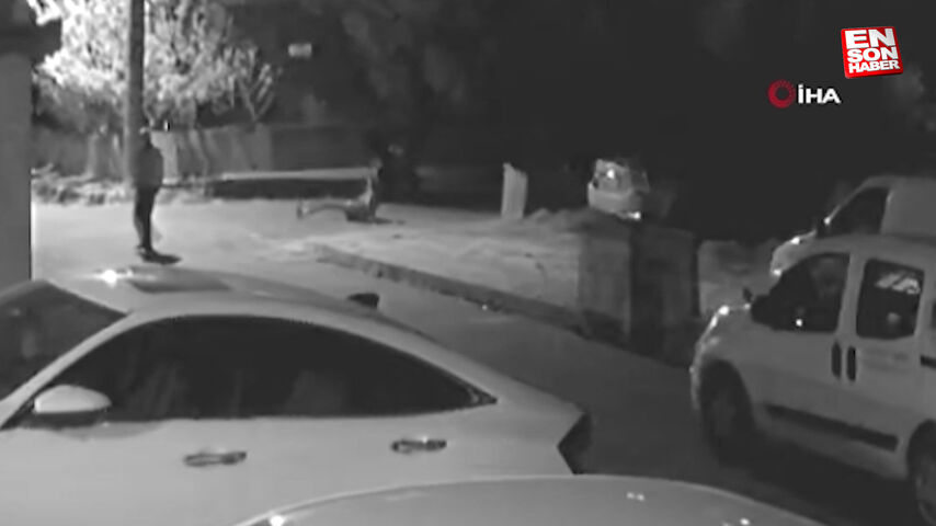 Kocaeli’de sipariş götüren kuryeye pompalı tüfekle saldırı kameraya yansıdı