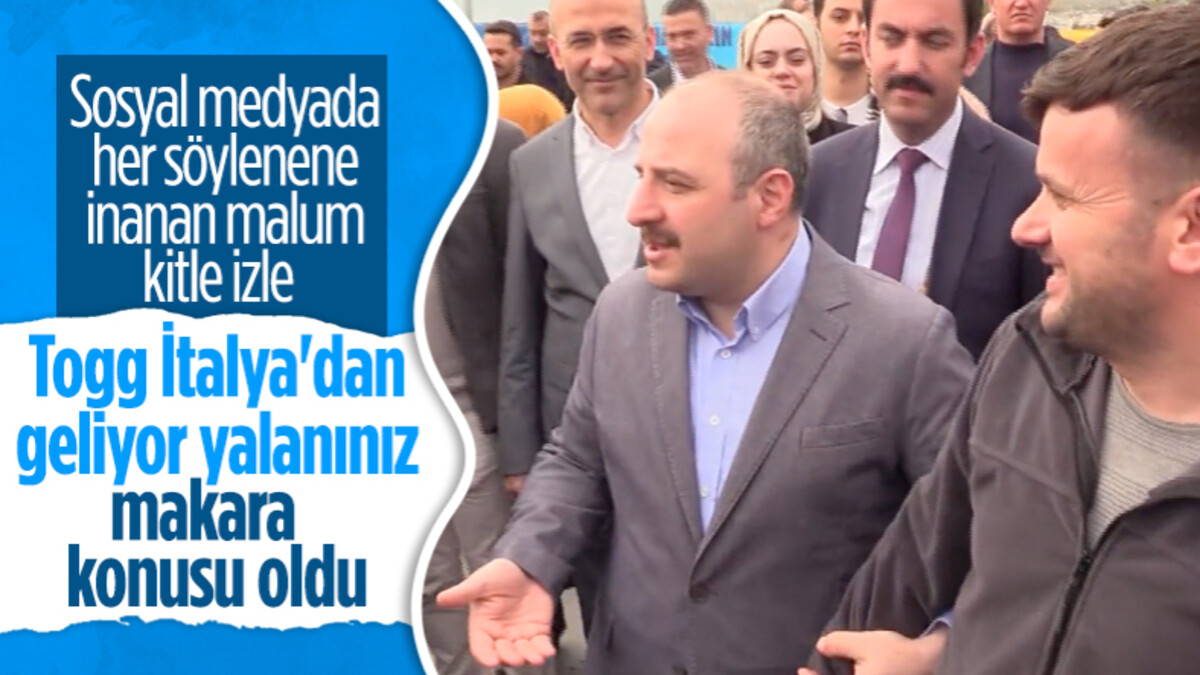 Mustafa Varank, Gemlik’e Togg çalışanıyla karşılaştı: İtalyan değil Gemlikliymiş