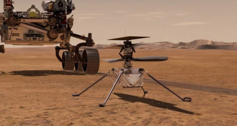 NASA helikopteri Ingenuity Mars yüzeyini görüntüledi