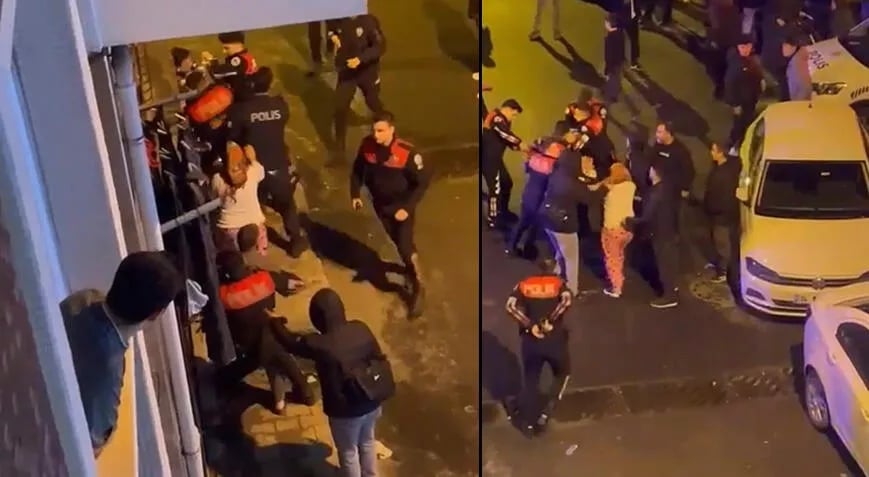 Polisi görünce elindekini yere atıp kaçtı