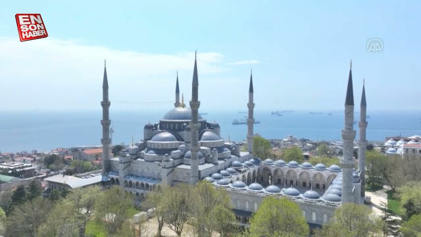 Restorasyonunun ardından Sultanahmet Camii görüntülendi