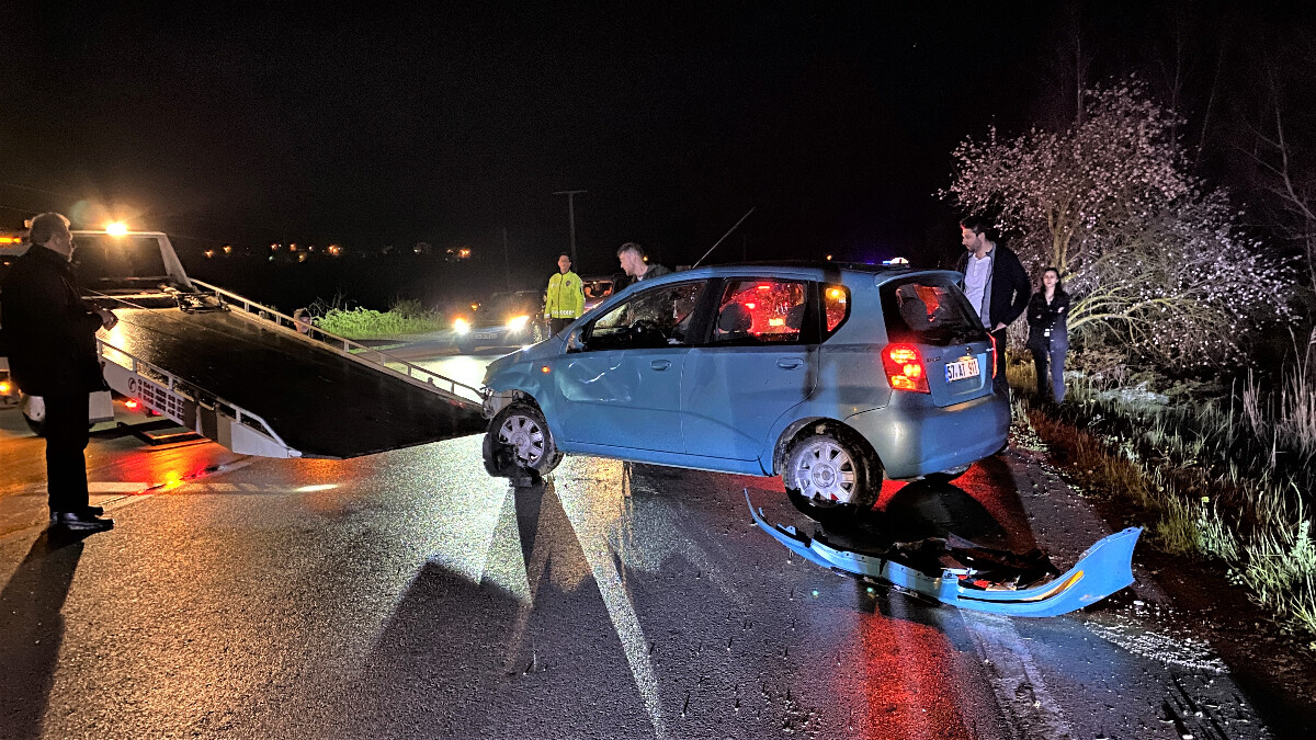 Sinop’ta kaza yapmamak için kanala uçtu