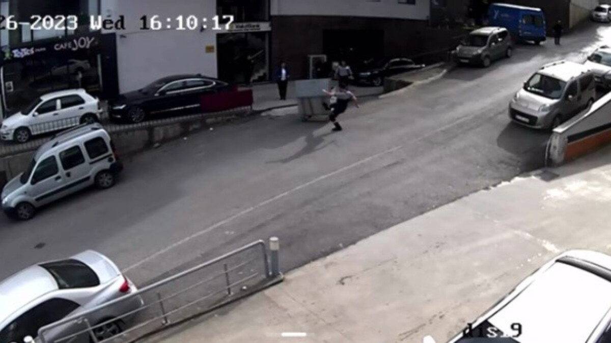 Trabzon’da sabitlendiği yerden harekete geçen çöp konteyneri, faciaya neden oluyordu