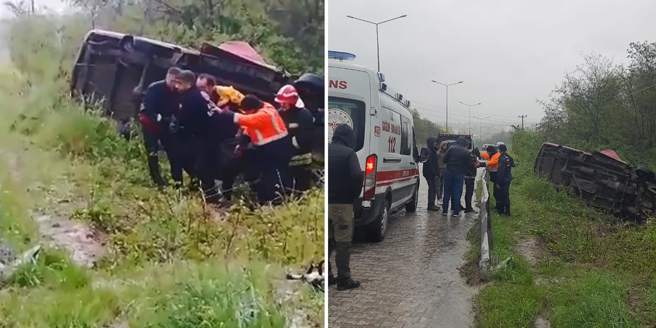 Yalova’da yoldan çıkan minibüs takla attı: 3 kişi hayatını kaybetti