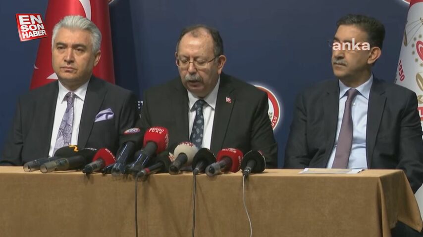 YSK Başkanı Ahmet Yener, seçimlere ilişkin verileri paylaştı