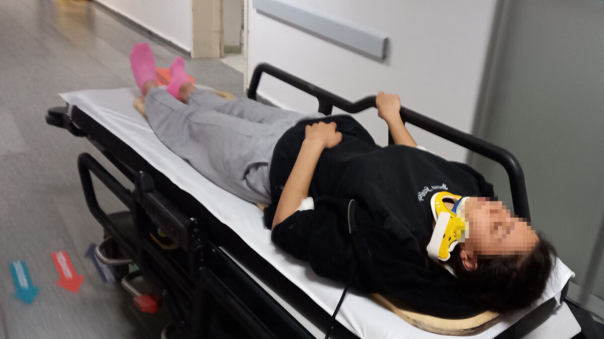 Aksaray’da çarşafla yurttan kaçma girişimi hastanede bitti