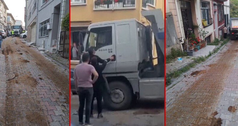 Amaç Ne? Sarıyer’de Sokaklara Kamyonla Gübre Döktü, Vatandaş Kokudan Evden Çıkamıyor!