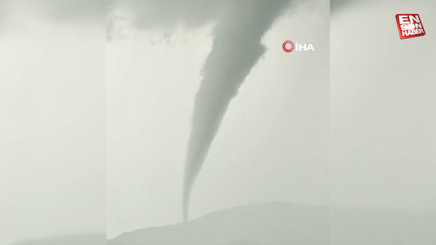 Amasya’da gözüken hortum paniğe yol açtı