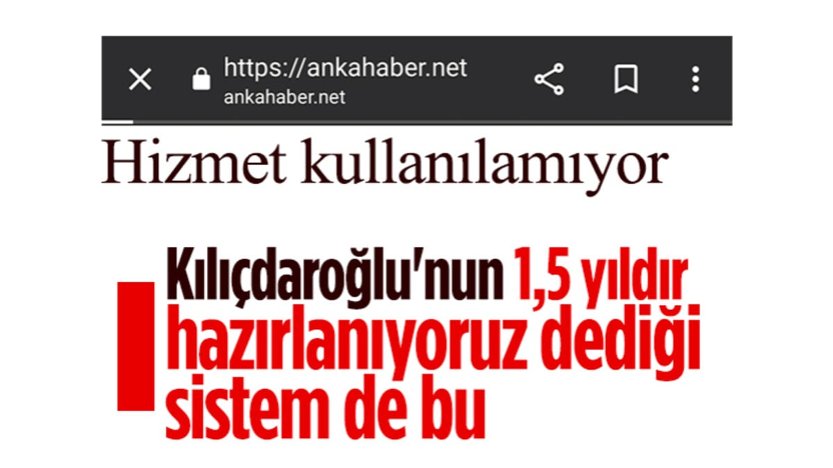 ANKA’nın seçim sistemi çöktü