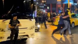 Bağdat Caddesi’nde Galatasaray taraftarlarının araçlarına saldırı