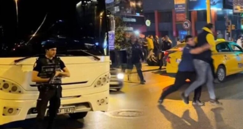 Bağdat Caddesi’nde Galatasaray taraftarlarının araçlarına saldırı