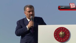 Bakan Fahrettin Koca, Defne Devlet Hastanesi’nin açılış töreninde konuştu: Hatay’ımıza hayırlı olsun