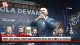 Bakan Soylu: Bay Bay Kemal’e Togg’u verelim de arkaya Selo ile Apo’yu mu oturtsun?