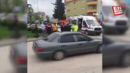 Bursa’da minibüsle çarpışan motosikletli polis hastaneye kaldırıldı