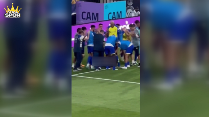 Cristiano Ronaldo attığı gol sonrası secdeye gitti