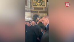 Cumhurbaşkanı Erdoğan, Ayasofya’ya tekbirlerle girdi