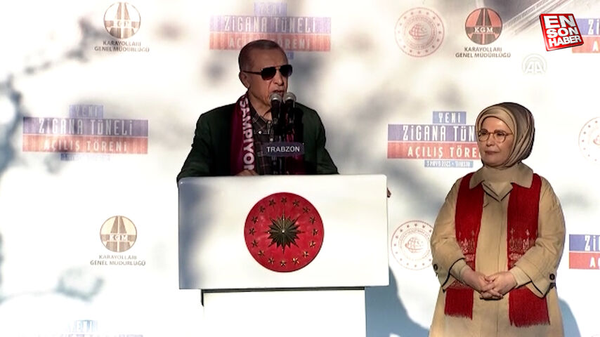 Cumhurbaşkanı Erdoğan: Bu tünel bölgemizin her alandaki kalkınmasının sembollerinden olacaktır