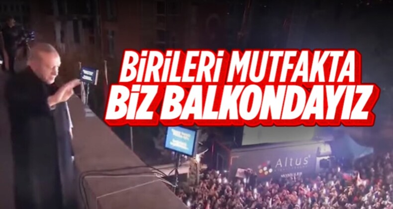 Cumhurbaşkanı Erdoğan’ın balkon konuşması