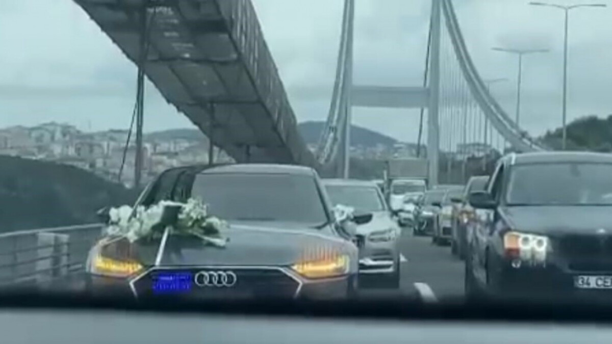 FSM Köprüsü’nü kapatan düğün konvoyuna ceza