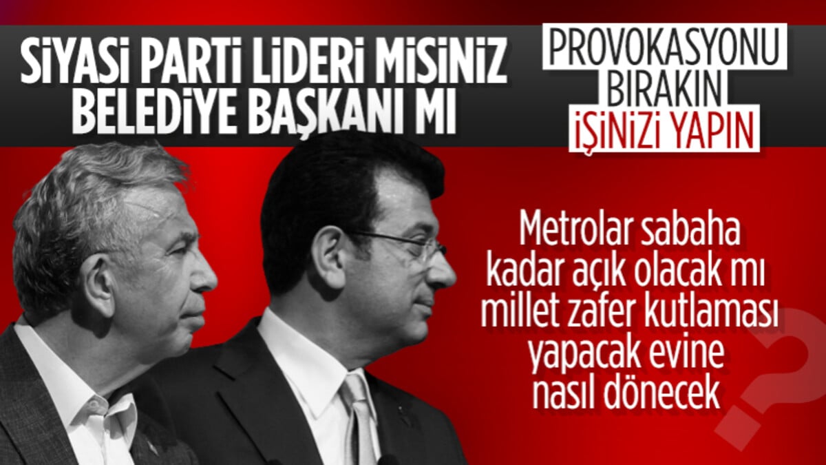 İstanbul ve Ankara’da zafer kutlamalarına ulaşım engeli