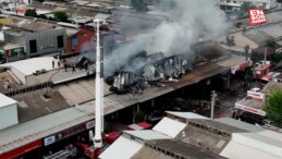 İzmir’de sanayi sitesinde çıkan yangın kontrol altına alındı