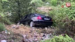 Kastamonu’da şarampole yuvarlanan otomobilin sürücüsü kayıplara karıştı