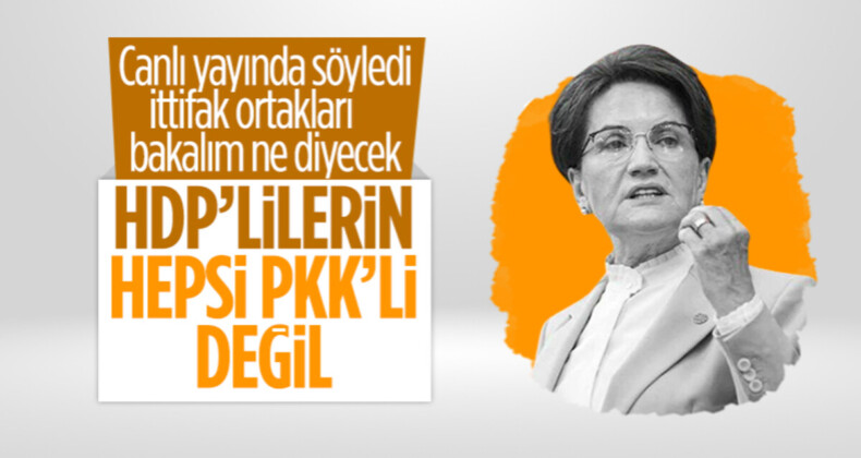 Meral Akşener’den HDP yorumu: Oylarının içinde PKK’yı desteklemeyen de var