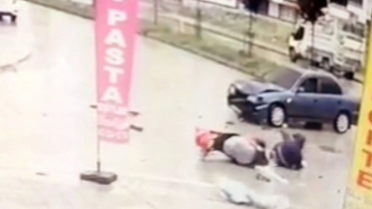 Samsun’da akılalmaz kaza