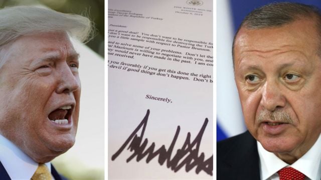 Trump, Erdoğan’a ‘Aptallık etme’ dediği ünlü mektubunu viski barında saklıyor